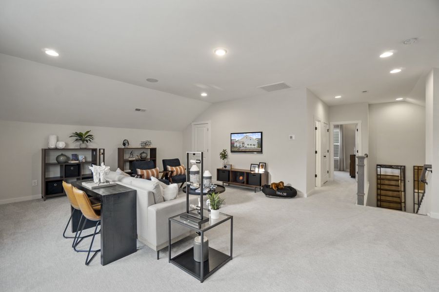 Representative furnished interior of a home built from the Pembrooke by Taylor Morrison in Esplanade at Northgate, Indian Trail (Image 16).