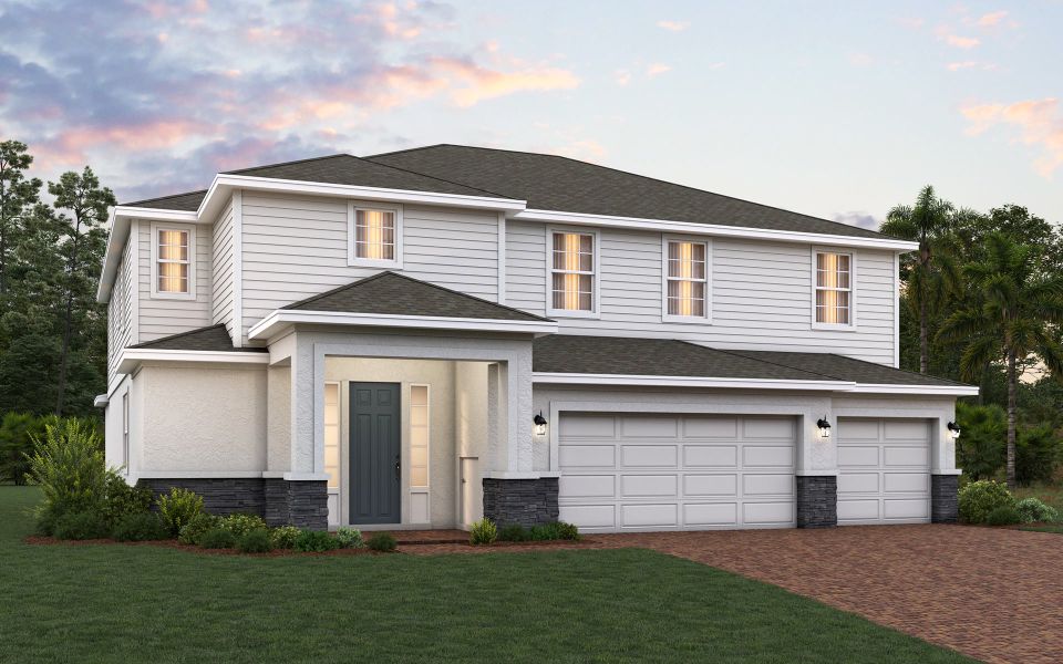 Representative exterior photo of a completed home built from the Sullivan by Trinity Family Builders in Trinity Gardens, Deland, FL (Image 5). Representative exterior photo of a completed home built from the Sullivan by Trinity Family Builders in Trinity Gardens, Deland, FL (Image 5).