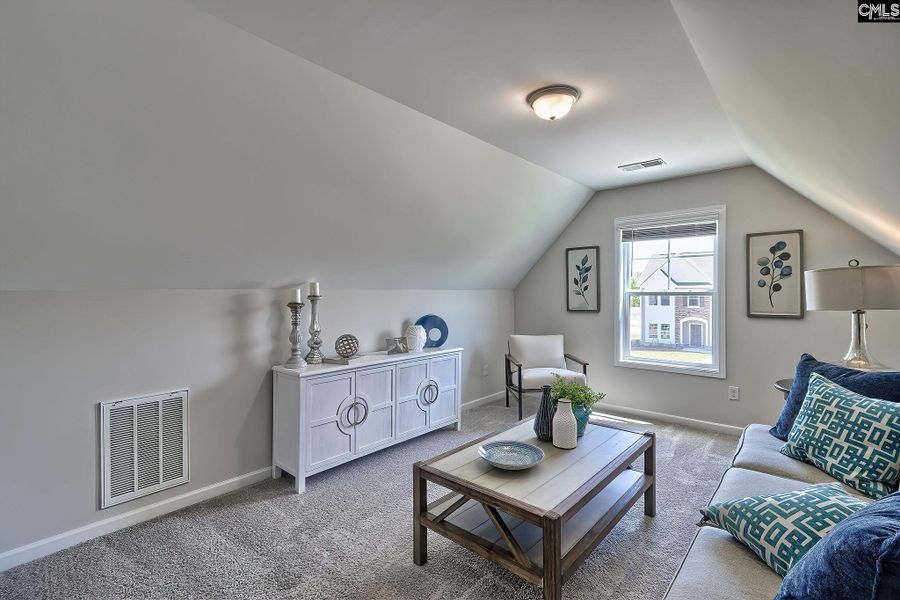 Furnished interior view inside a new home in Cottages at Roofs Pond, West Columbia (Image 11).