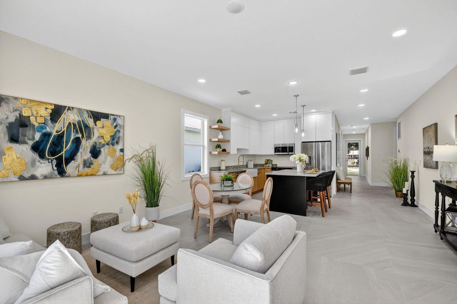 Furnished interior view inside a new home in , Jupiter (Image 3).