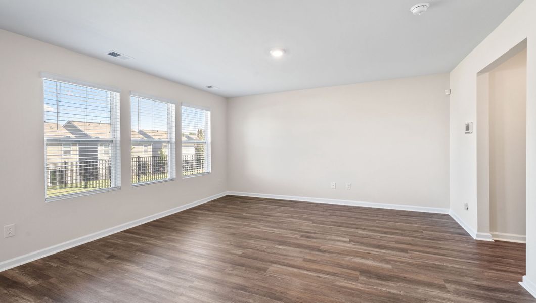 Representative unfurnished interior of a home built from the DARWIN by D.R. Horton in Baxter Village, Boiling Springs (Image 15). Representative unfurnished interior of a home built from the DARWIN by D.R. Horton in Baxter Village, Boiling Springs (Image 15).