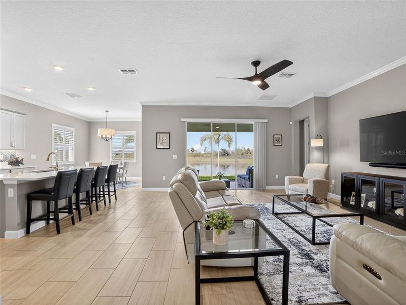 Furnished interior view inside a new home in , Parrish (Image 40).