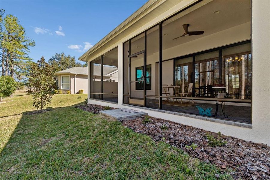 Exterior details and patio area of a home in , Brooksville (Image 25).