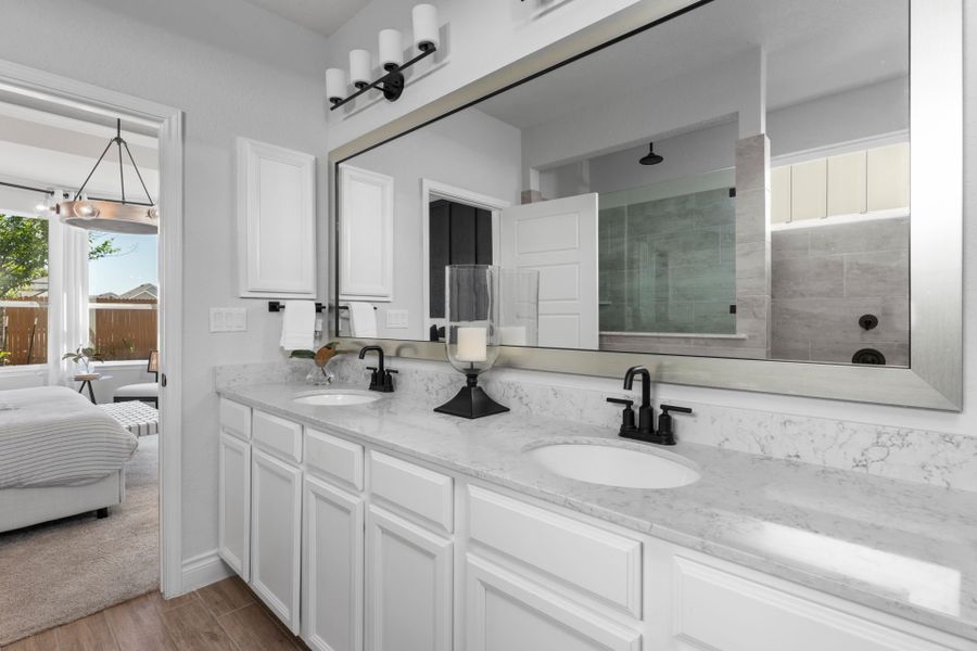 Furnished interior view inside a new home in Lily Springs, Seguin (Image 5). Furnished interior view inside a new home in Lily Springs, Seguin (Image 5).