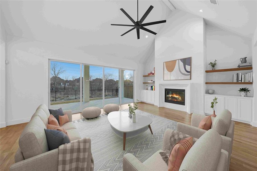 Furnished interior view inside a new home in Light Farms Graham/Reagan, Celina (Image 6).