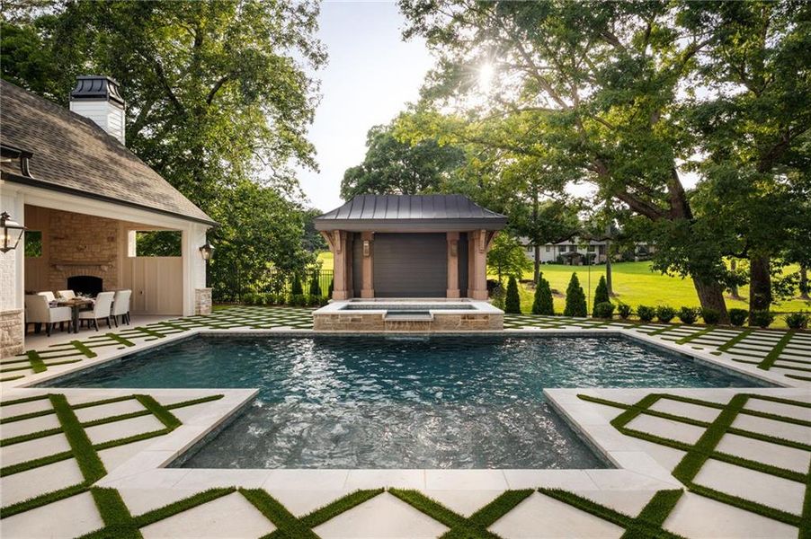 Exterior details and patio area of a home in , Canton (Image 35).