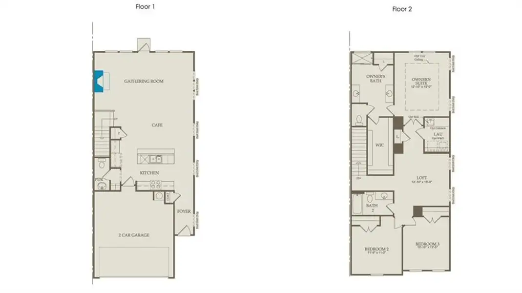 2D floor plan layout of this home in Ansley Towns, Cumming, GA (Image 4).