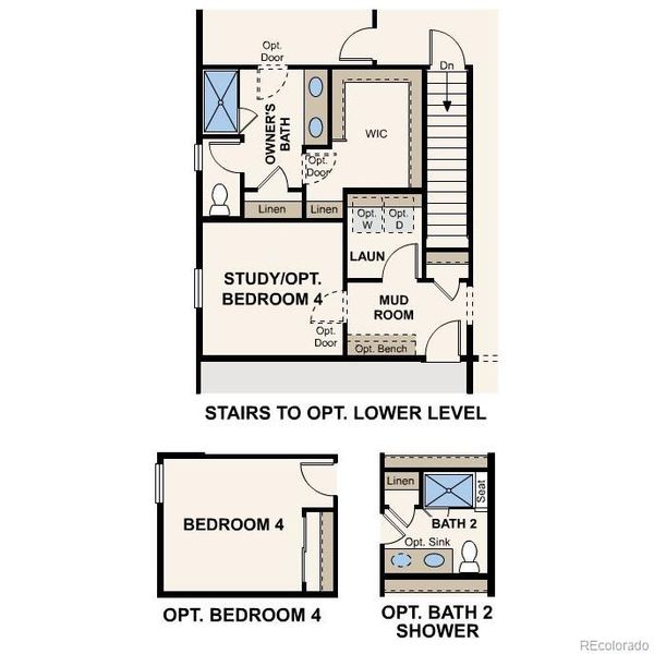 2D floor plan layout of this home in Painted Prairie, Aurora, CO (Image 2). 2D floor plan layout of this home in Painted Prairie, Aurora, CO (Image 2).