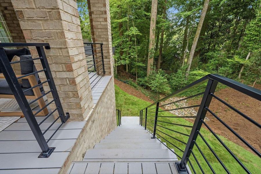 Exterior details and patio area of a home in , Atlanta (Image 29).