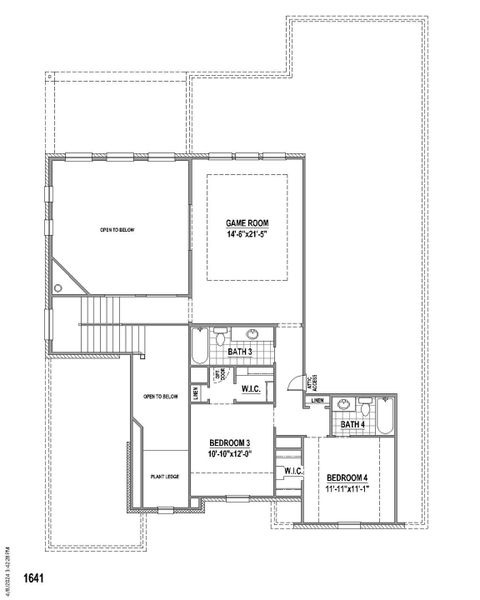 Plan 1641 2nd Floor