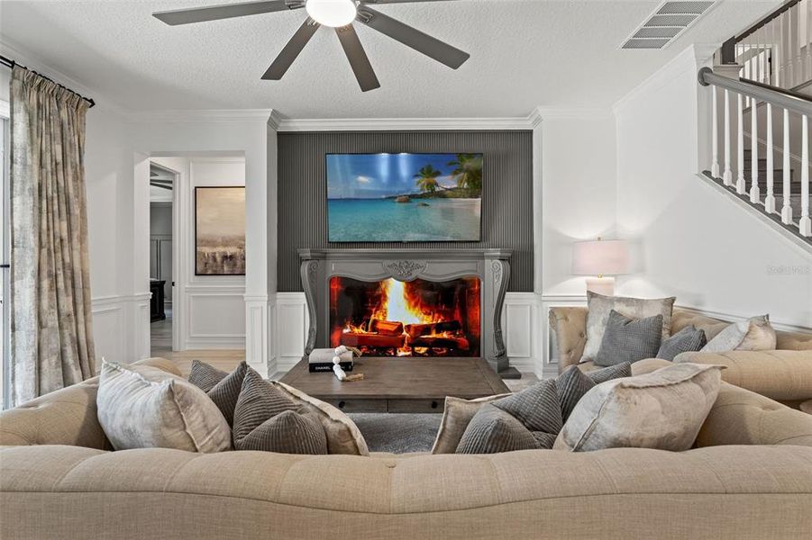 Furnished interior view inside a new home in Whispering Oaks Preserve, Wesley Chapel (Image 47).