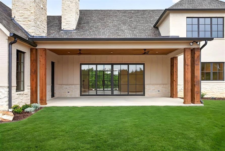 Exterior details and patio area of a home in , Aledo (Image 3). Exterior details and patio area of a home in , Aledo (Image 3).