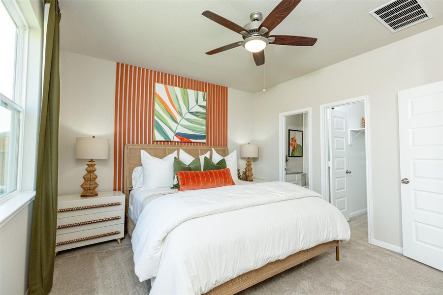 Furnished interior view inside a new home in Wayside Village, Houston (Image 21). Furnished interior view inside a new home in Wayside Village, Houston (Image 21).