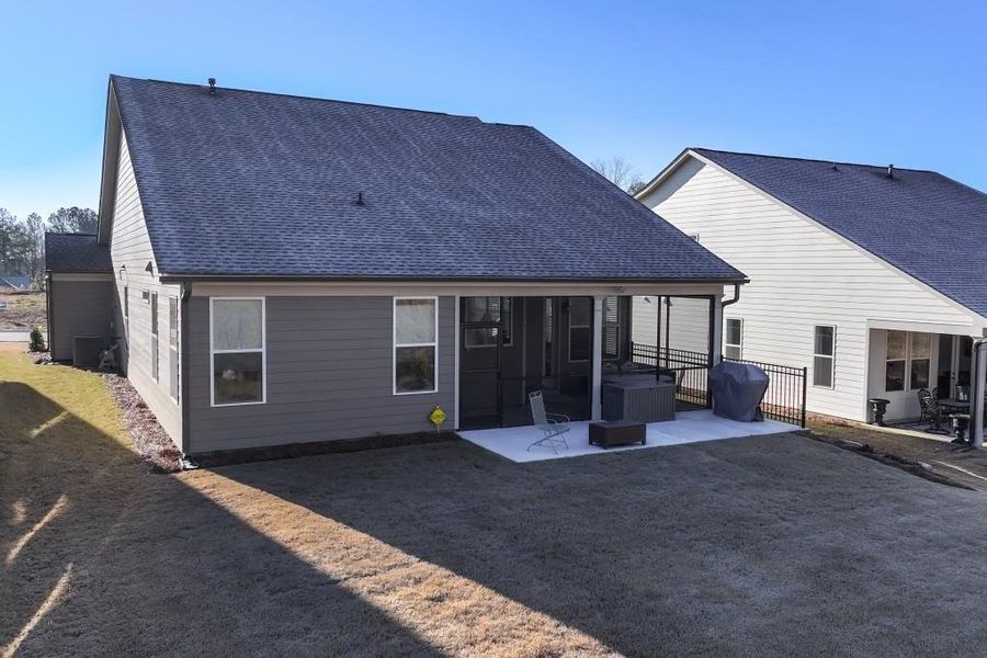 Exterior details and patio area of a home in , Hoschton (Image 32).