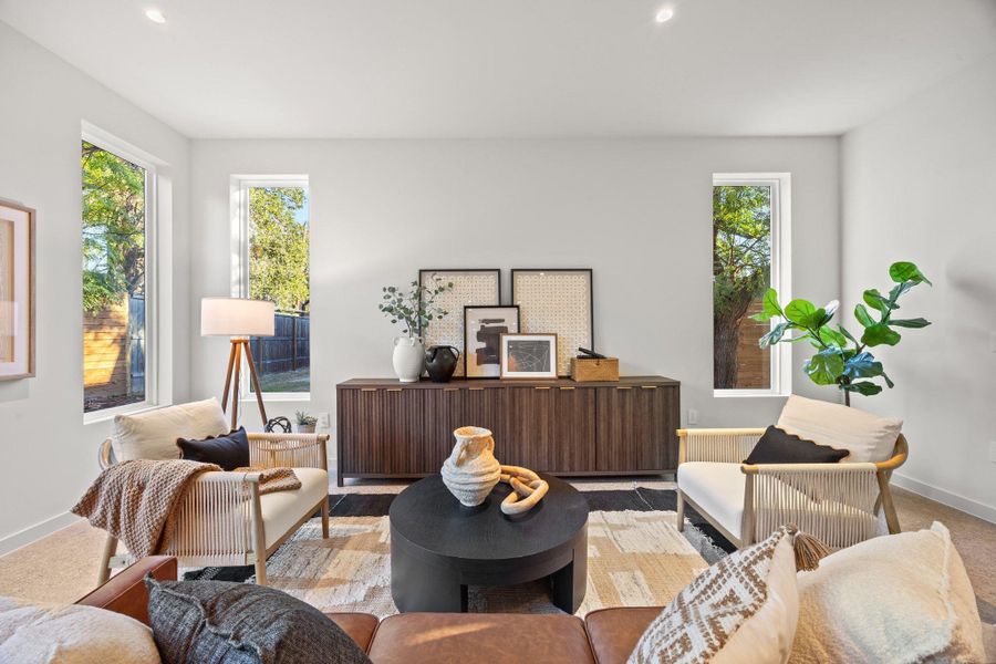 Furnished interior view inside a new home in , Austin (Image 36). Furnished interior view inside a new home in , Austin (Image 36).
