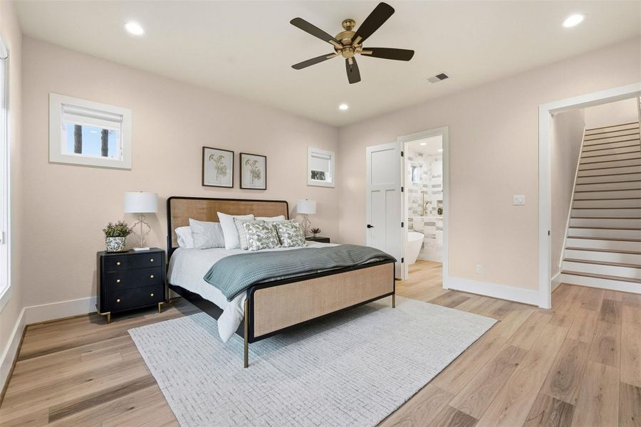 Furnished interior view inside a new home in , Willis (Image 32).