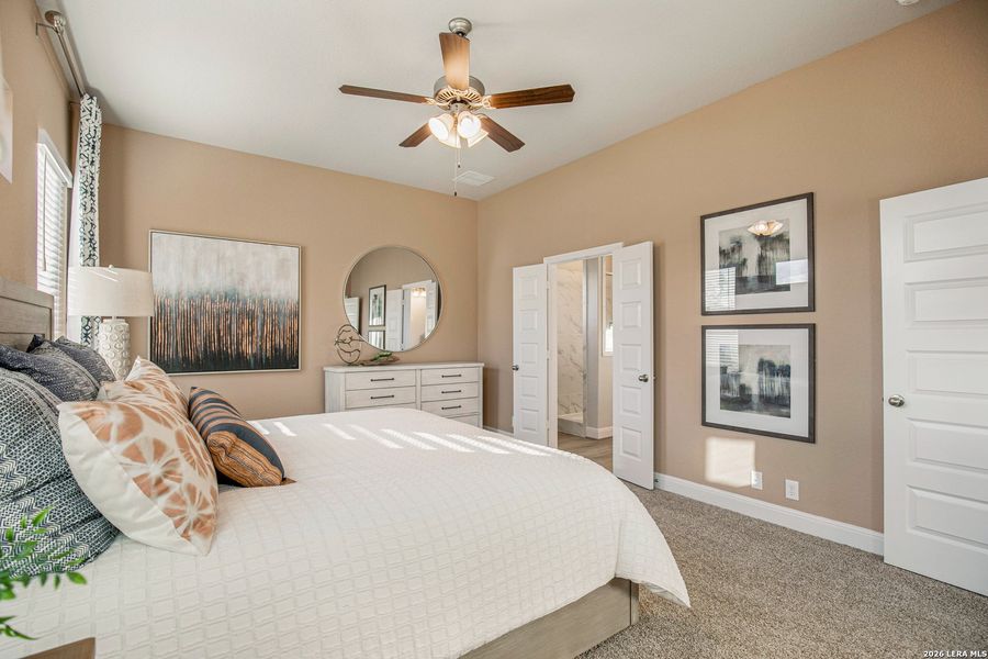 Furnished interior view inside a new home in Stillwater Ranch, San Antonio (Image 20).