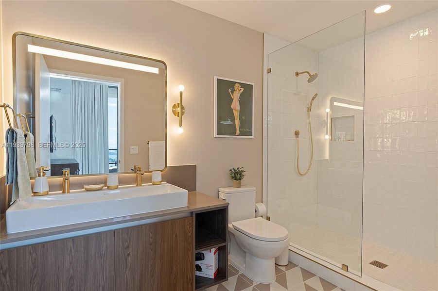 Furnished interior view inside a new home in , Miami (Image 32).