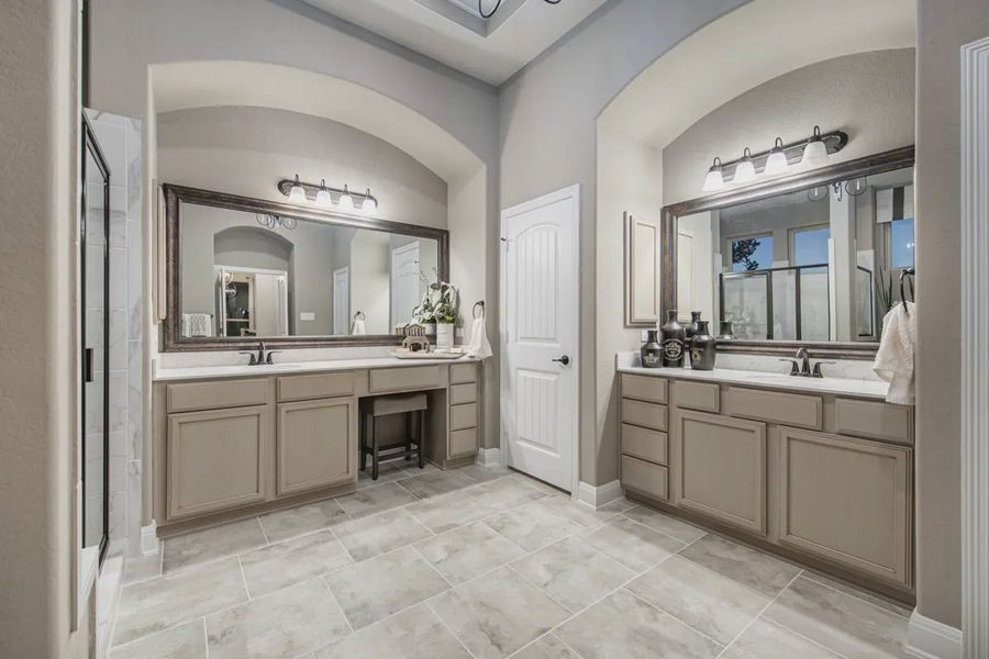 Representative furnished interior of a home built from the Lancashire by Chesmar Homes in Potranco Oaks 100's, Castroville (Image 13).