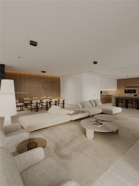 Furnished interior view inside a new home in , Miami (Image 7). Furnished interior view inside a new home in , Miami (Image 7).