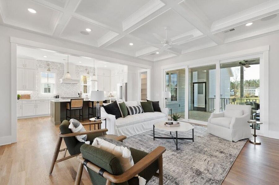 Furnished interior view inside a new home in , Charleston (Image 5).