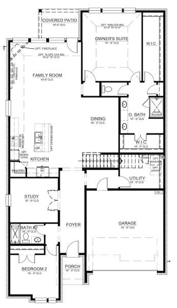 2D floor plan layout for the Becker by Cambridge Homes in Ribbonwood, Aubrey, TX (Image 3). 2D floor plan layout for the Becker by Cambridge Homes in Ribbonwood, Aubrey, TX (Image 3).