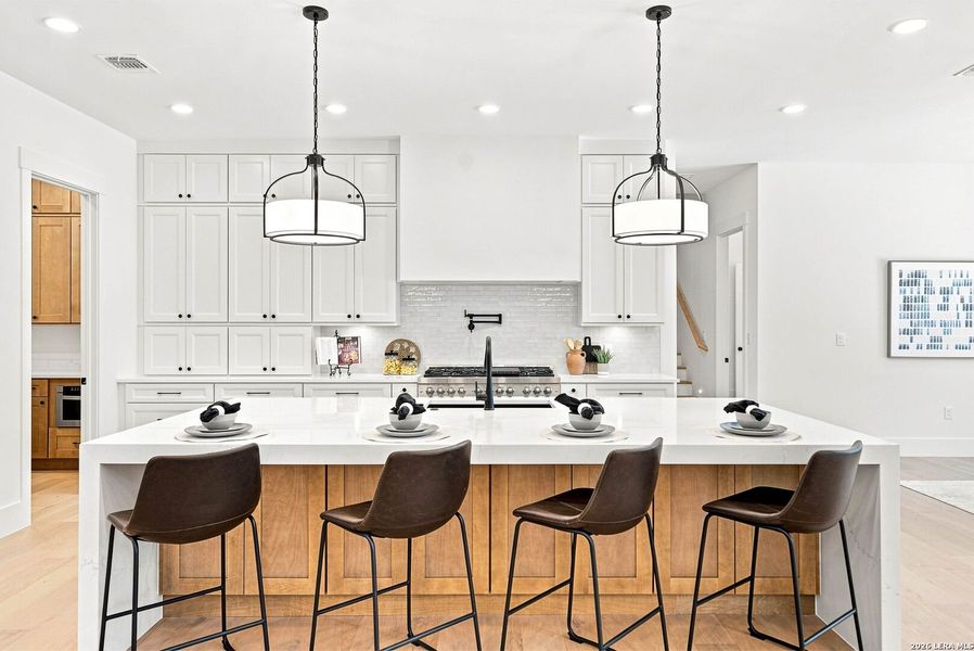 Furnished interior view inside a new home in , Boerne (Image 39).