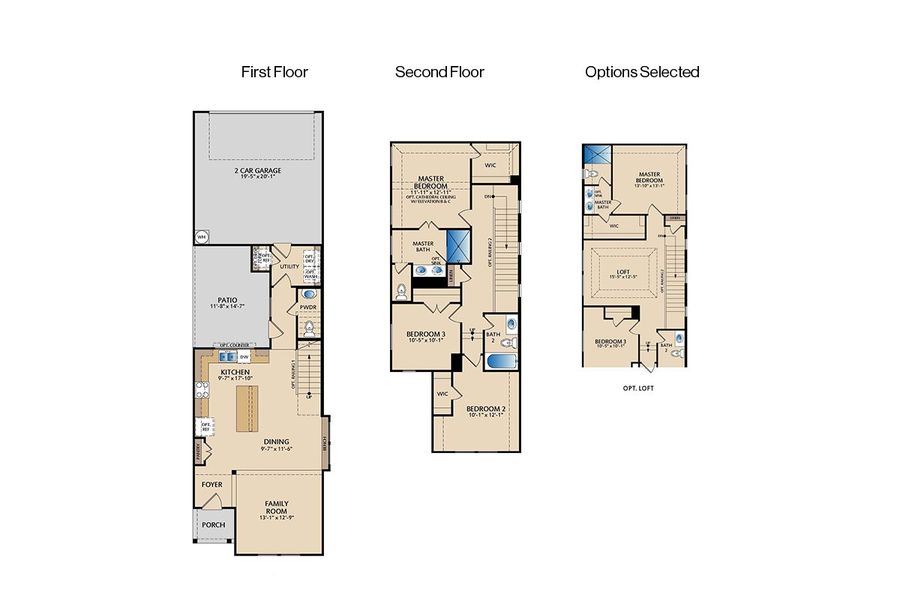 2D floor plan layout of this home in Elevon, Lavon, TX (Image 5).