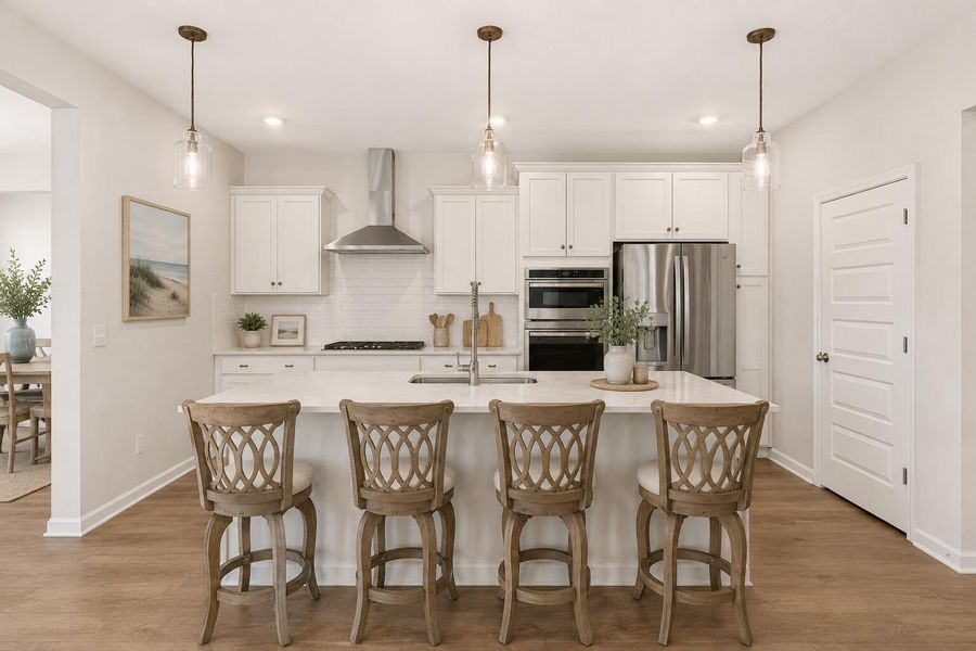Furnished interior view inside a new home in Horizons at Summers Corner | 55+, Summerville (Image 11). Furnished interior view inside a new home in Horizons at Summers Corner | 55+, Summerville (Image 11).