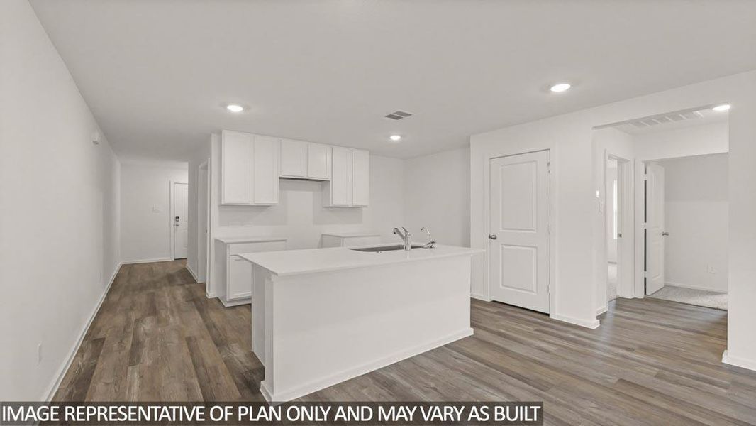 Furnished interior view inside a new home in The Canopies, Splendora (Image 6).