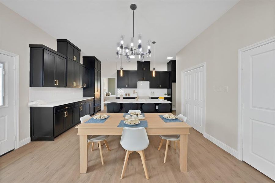 Furnished interior view inside a new home in , Fort Worth (Image 8). Furnished interior view inside a new home in , Fort Worth (Image 8).