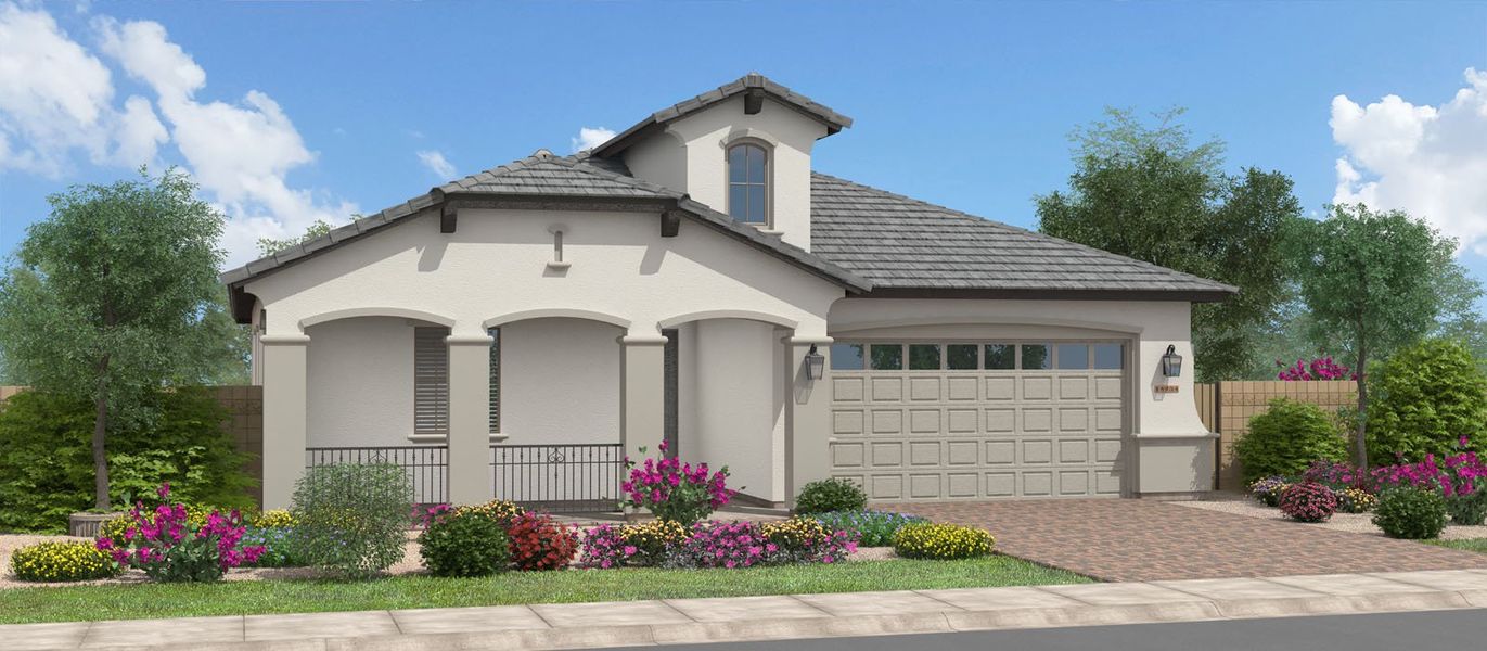 Representative exterior photo of a completed home built from the North Bend by Fulton Homes in North Shore, Litchfield Park, AZ (Image 4).