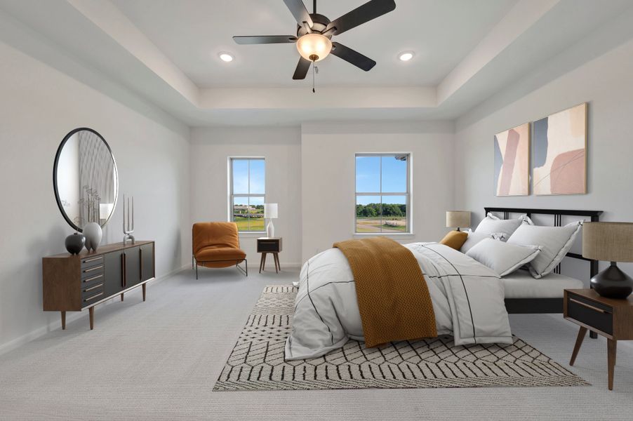 Furnished interior view inside a new home in Ridgeline Towns, McKinney (Image 7). Furnished interior view inside a new home in Ridgeline Towns, McKinney (Image 7).