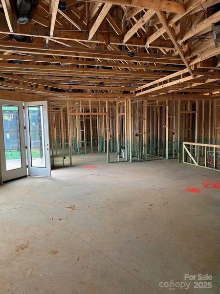 In-progress construction of a new home in The Courtyards at Hodges Farm, Charlotte, NC (Image 6).