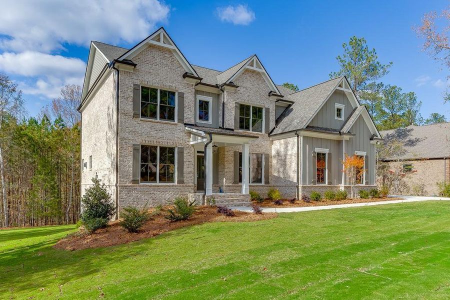Front exterior of a new home in , Bishop, GA, highlighting curb appeal (Image 28).