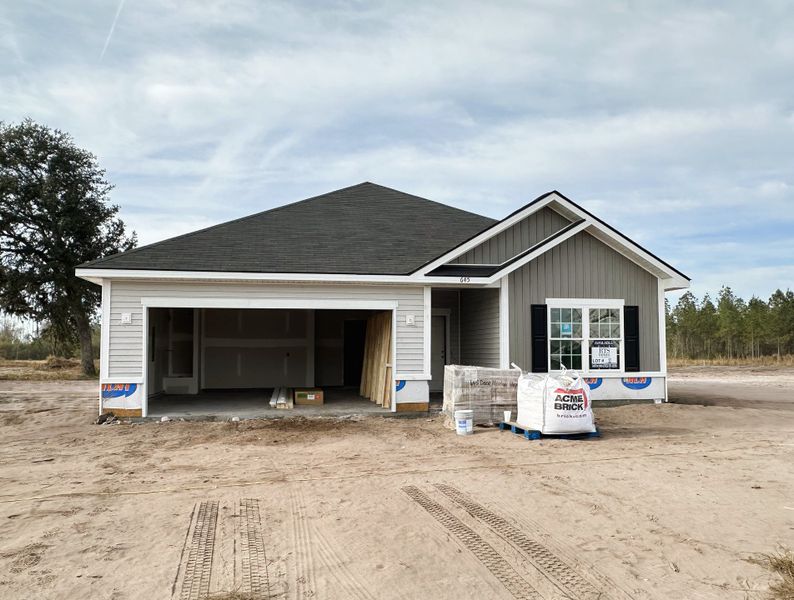 In-progress construction of a new home in Tibet Road at Sassafras, Allenhurst, GA (Image 3).