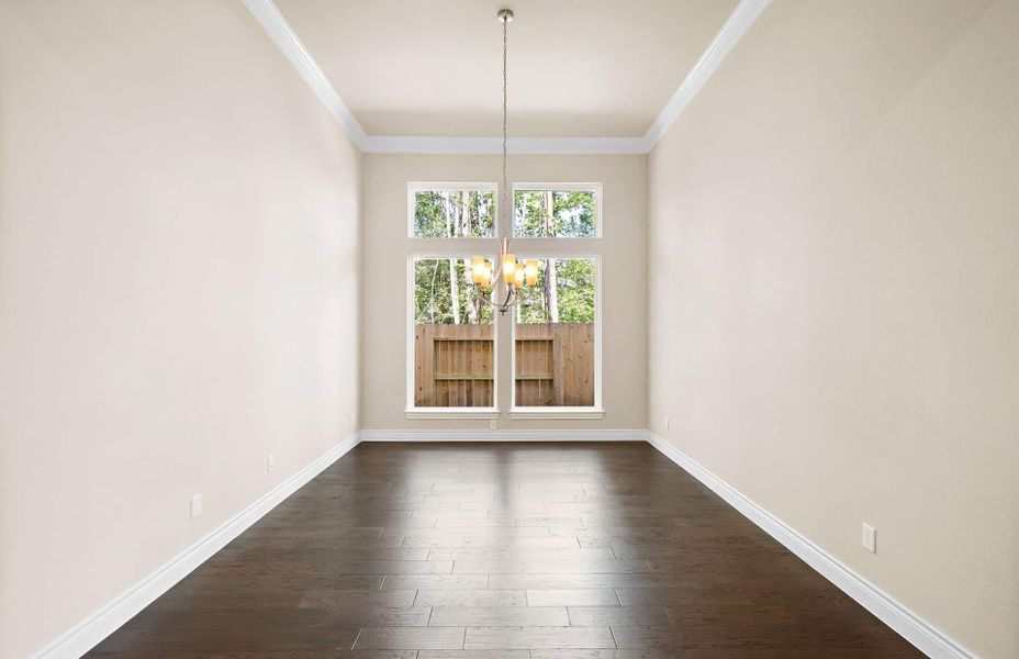 Spacious, unfurnished interior of a new home in Artavia 70′, Conroe (Image 23).