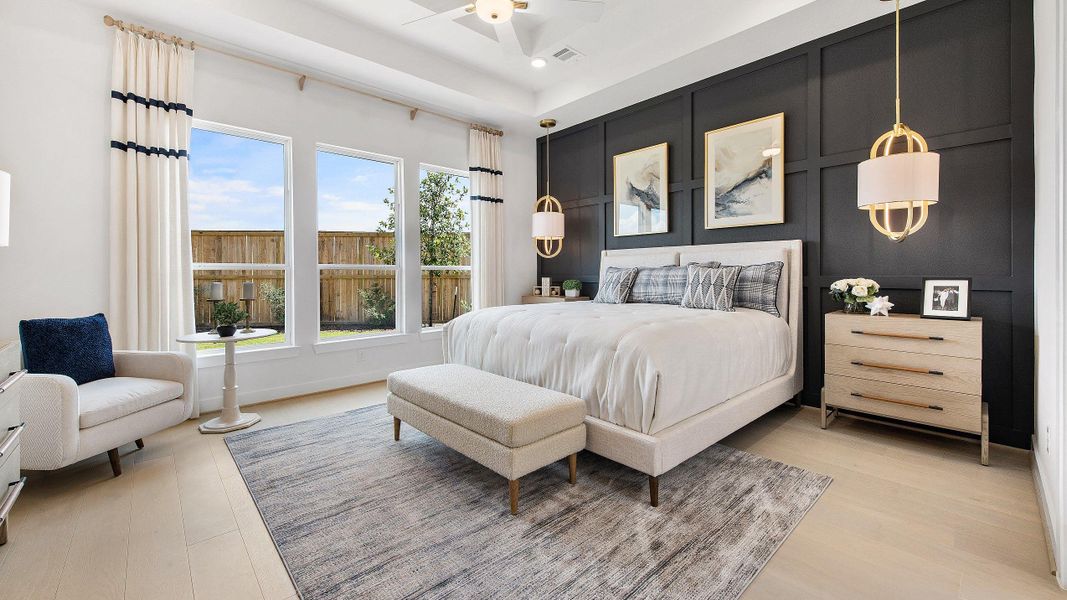 Furnished interior view inside a new home in Legacy, League City (Image 12).