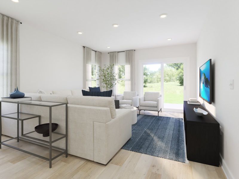 Furnished interior view inside a new home in Avery Farms - Ridge Series, Murfreesboro (Image 4).