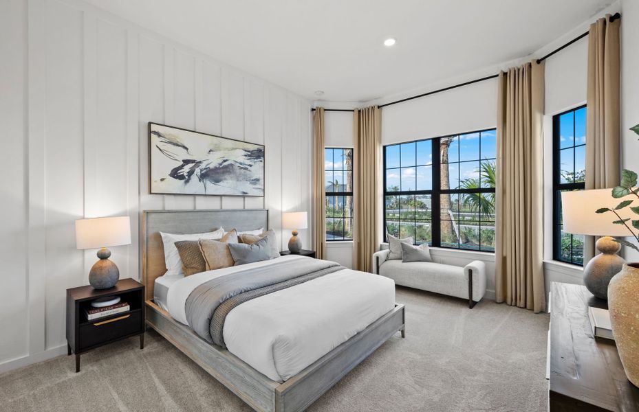 Secondary bedroom at the front of the home Secondary bedroom at the front of the home