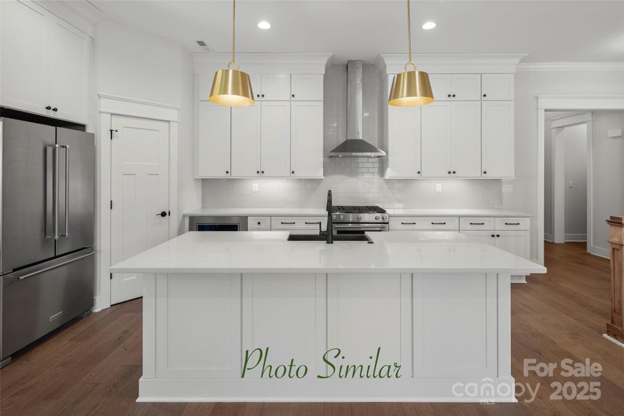 Furnished interior view inside a new home in , Hendersonville (Image 11).