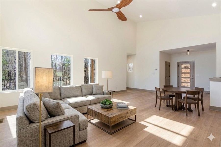 Furnished interior view inside a new home in , Ellijay (Image 17).