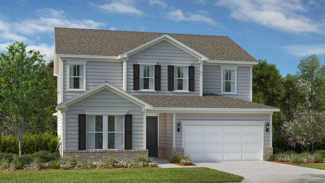 Representative exterior photo of a completed home built from the Cotswold Signature by Taylor Morrison in The Coves on Lake Wylie, Charlotte, NC (Image 16).