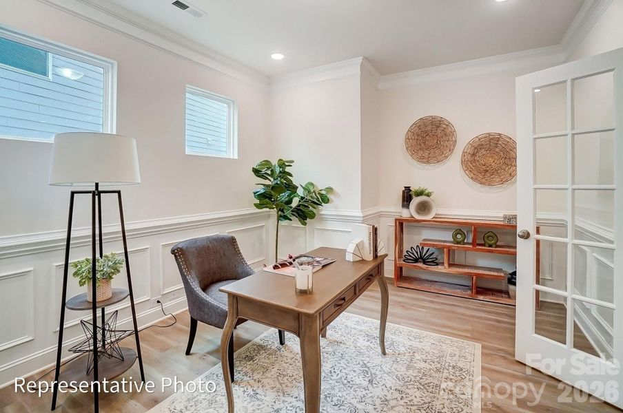 Furnished interior view inside a new home in Heritage - 55+ Community, Indian Trail (Image 17).