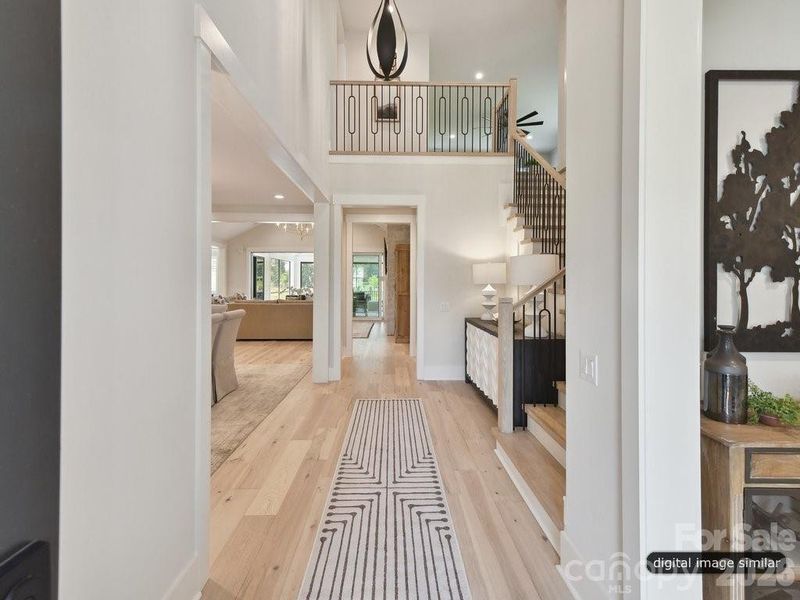 Light-filled 2-story foyer