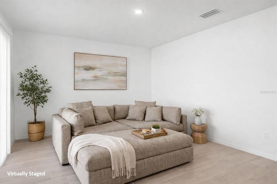Furnished interior view inside a new home in Marion Ridge, Haines City (Image 8). Furnished interior view inside a new home in Marion Ridge, Haines City (Image 8).