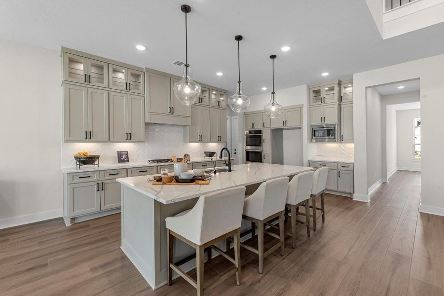 Furnished interior view inside a new home in Bridgeland, Cypress (Image 7).