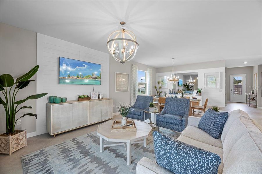 Furnished interior view inside a new home in Lennar at Turnleaf, Punta Gorda (Image 8).