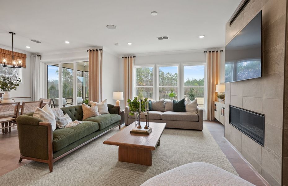 Furnished interior view inside a new home in Elmbrook, Indian Trail (Image 27).