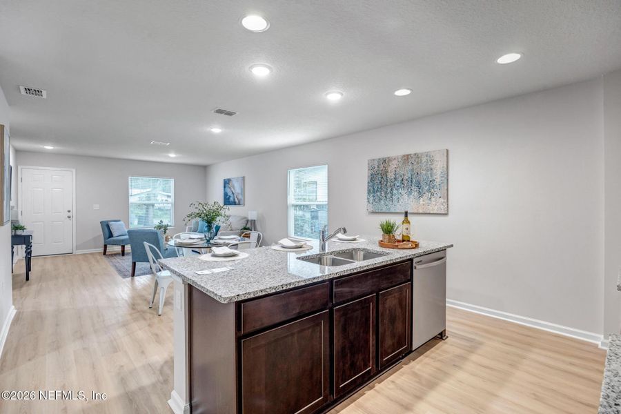 Furnished interior view inside a new home in , Jacksonville (Image 4).